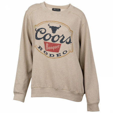 Coors Banquet Rodeo Long Horns Cream Colorway Women's Sweatshirt